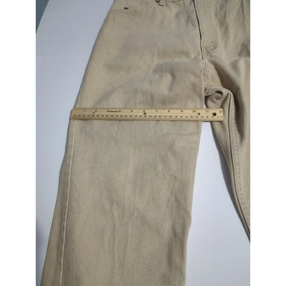Vtg Levi's 550 Jeans Mens 32x36 Tan Khaki Relaxed Tapered Leg USA 90s USA